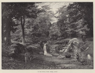 Dans le parc royal, Tokyo, Japon - Felix Regamey